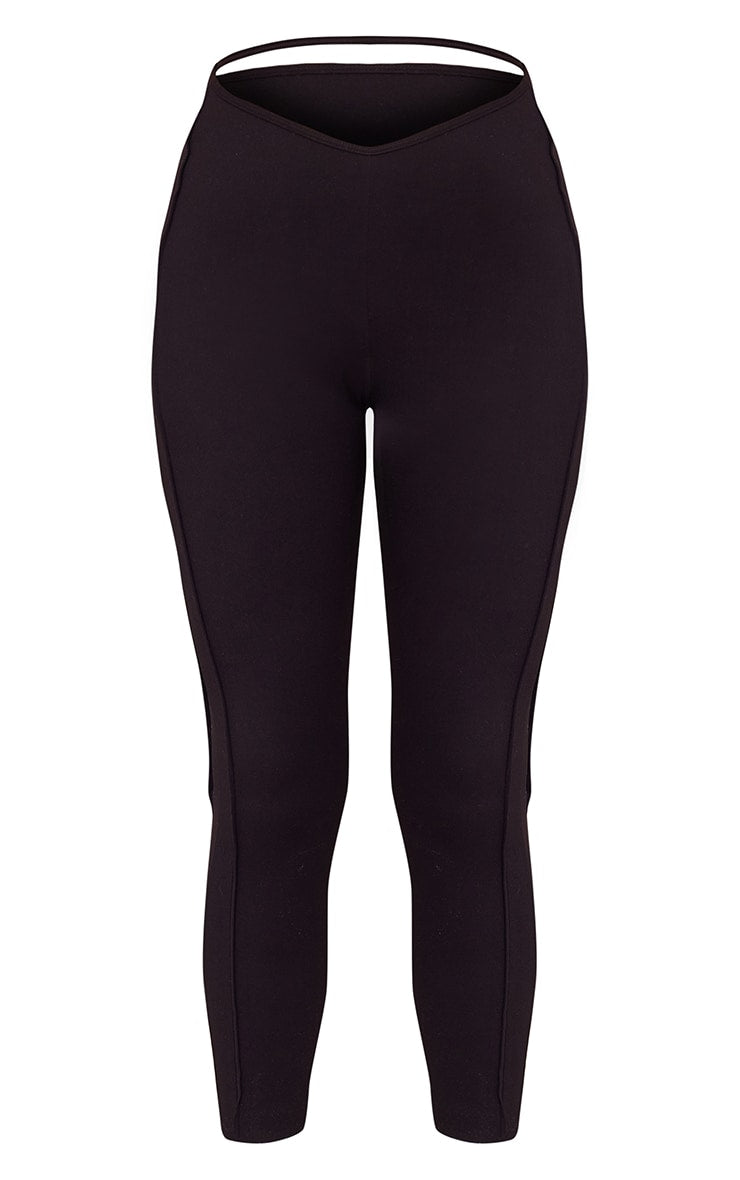 Freya Strappy Gym Leggings Black