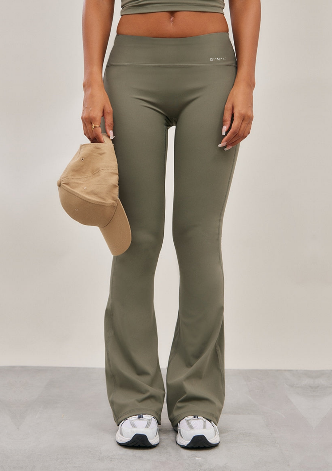 Giselle High Waist Flare Yoga Pants Olive