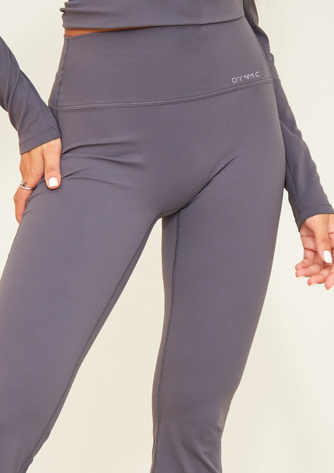 Giselle High Waist Flare Yoga Pants Dark Grey