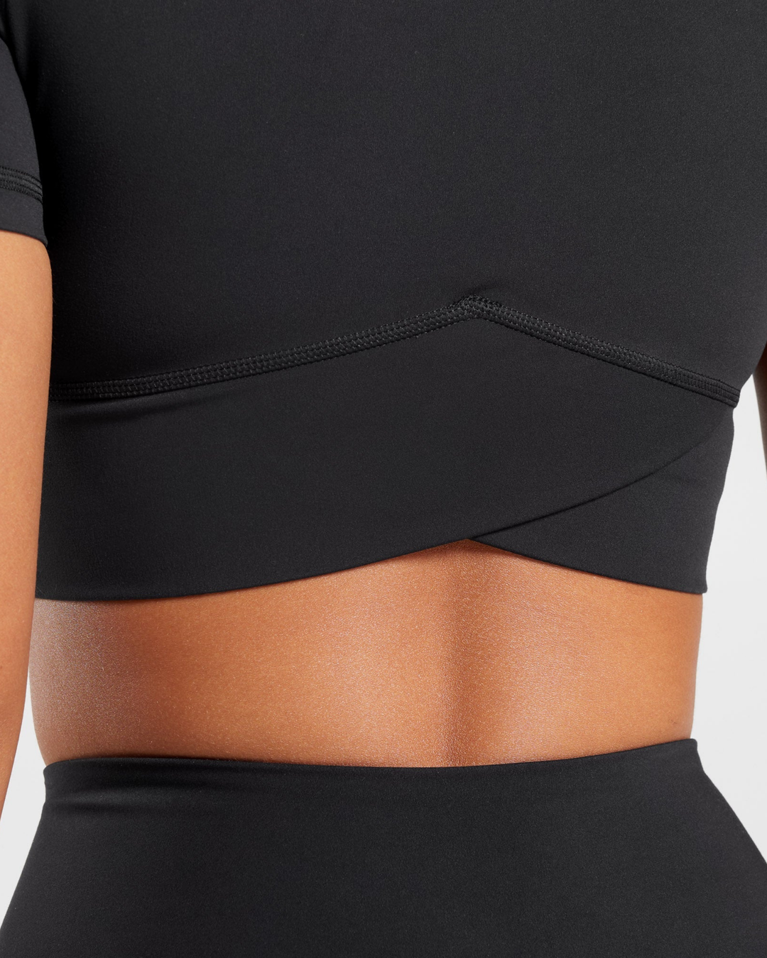 Cersea Crossover Crop Top in Black