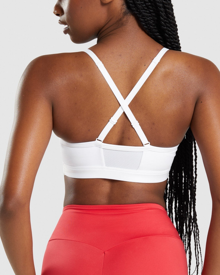 Elektra Sports Bra in White