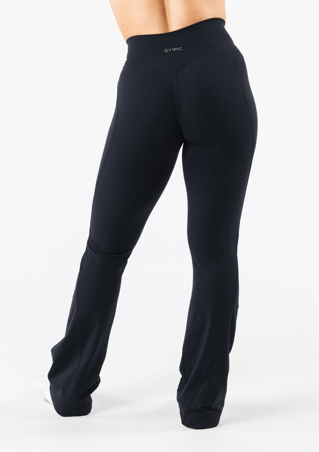 Aphrodite High waist Seamless Flared Pant in Black