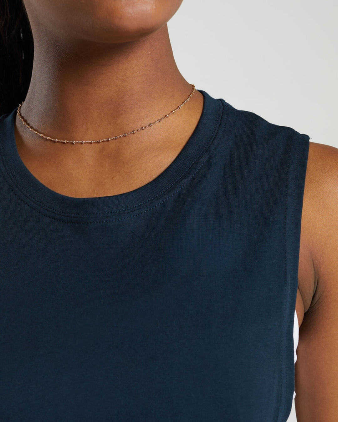 Ceto Drop Arm Tank - Navy