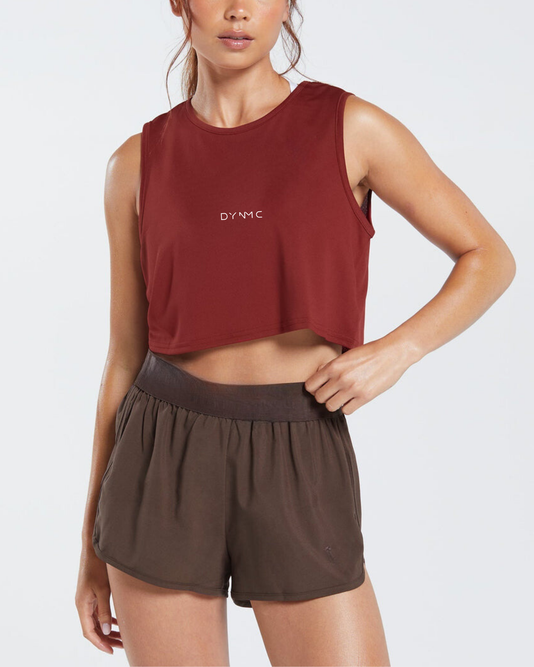 Mira Crop Tank top - Maroon