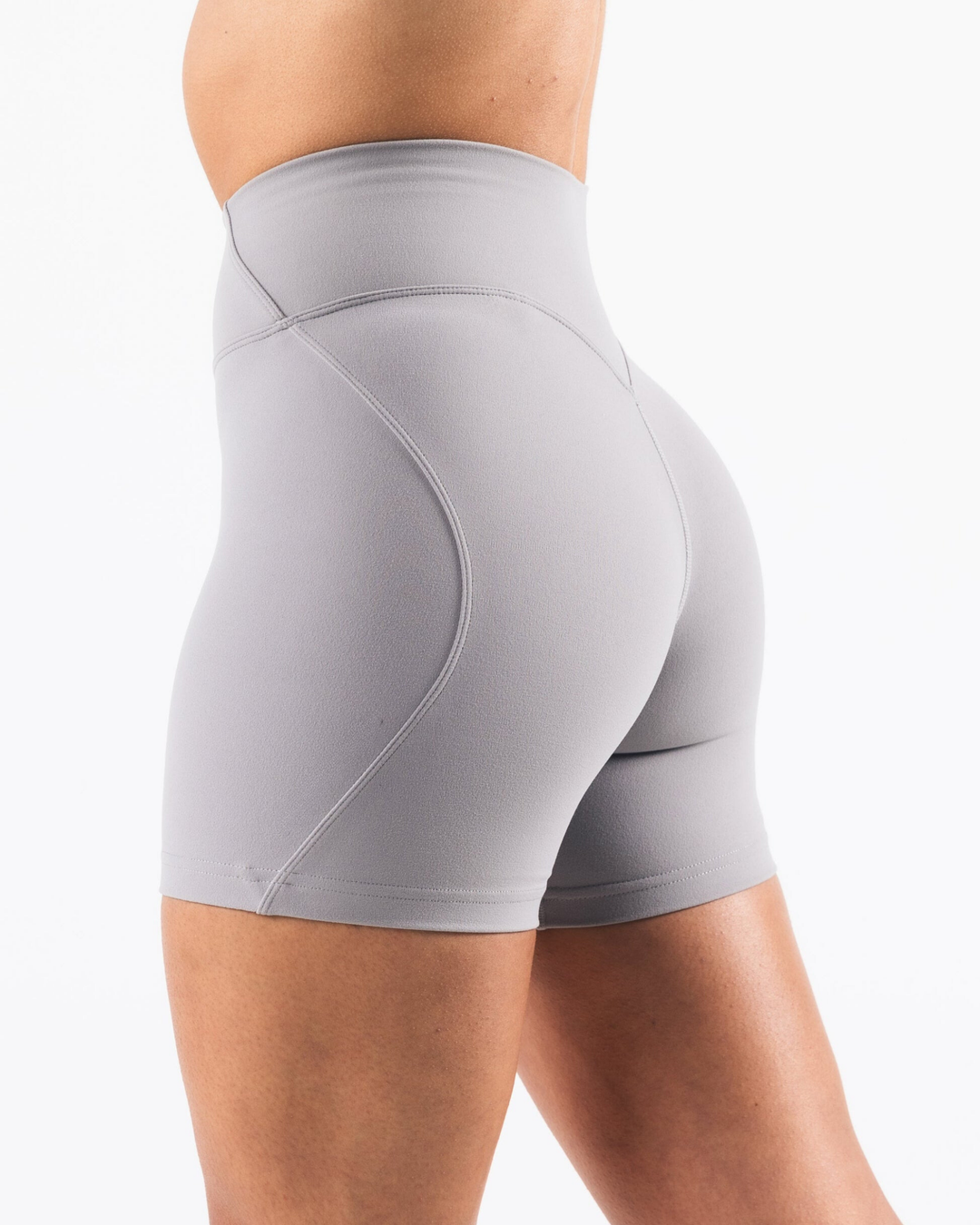 Sydney High waist Seamless Short in light Grey