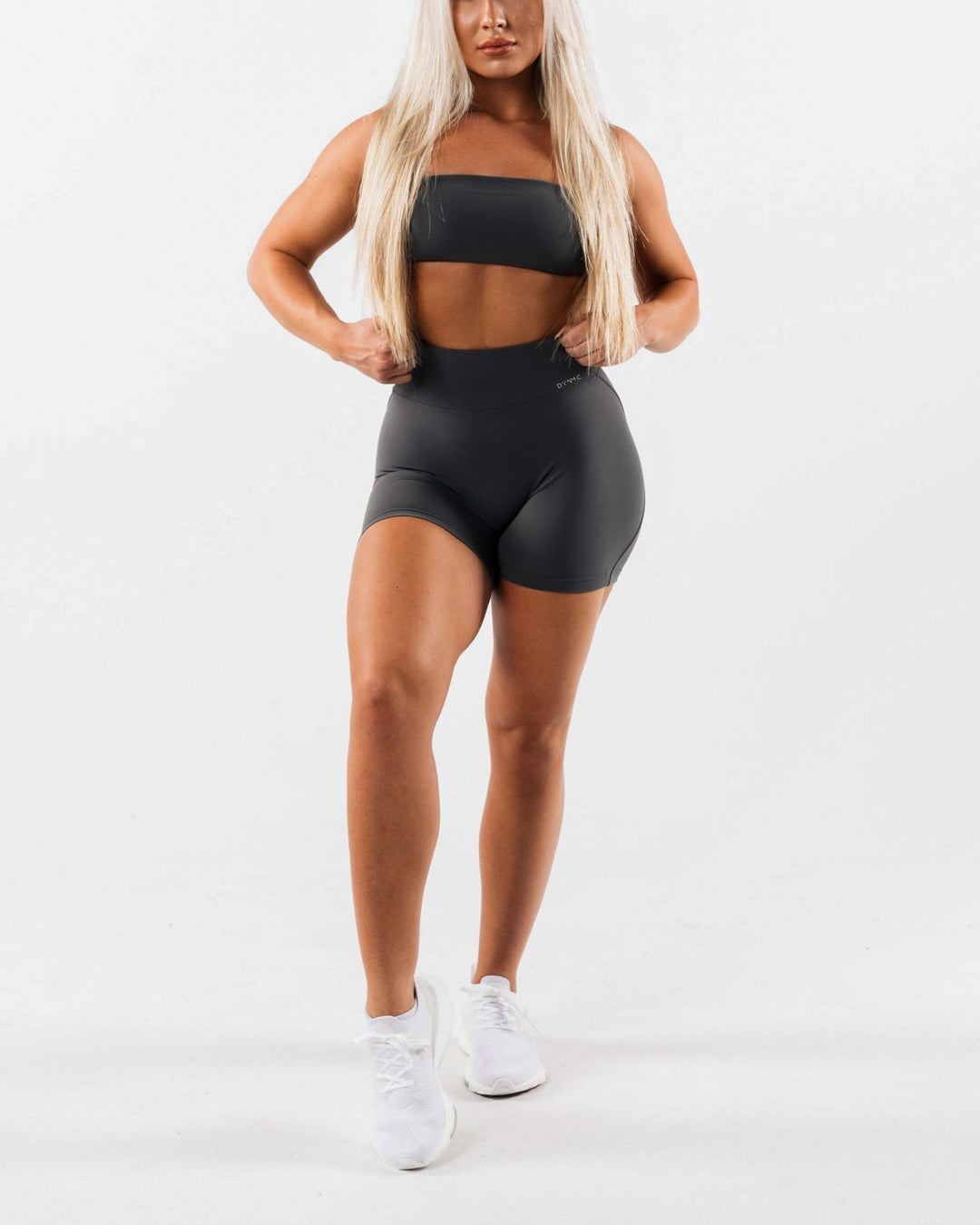 Sydney High waist Seamless Short in Dark Grey