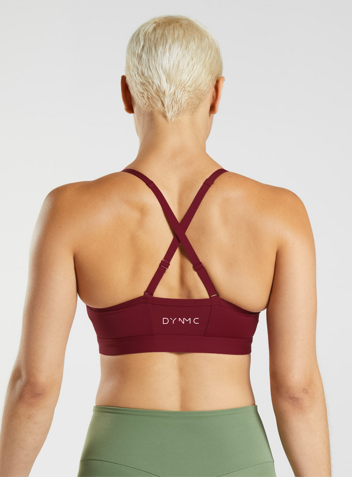 Elektra Sports Bra in Maroon