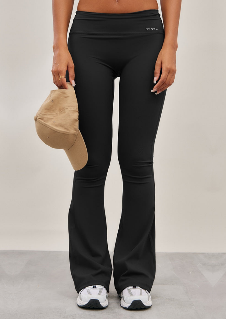 Giselle High Waist Flare Yoga Pants Black