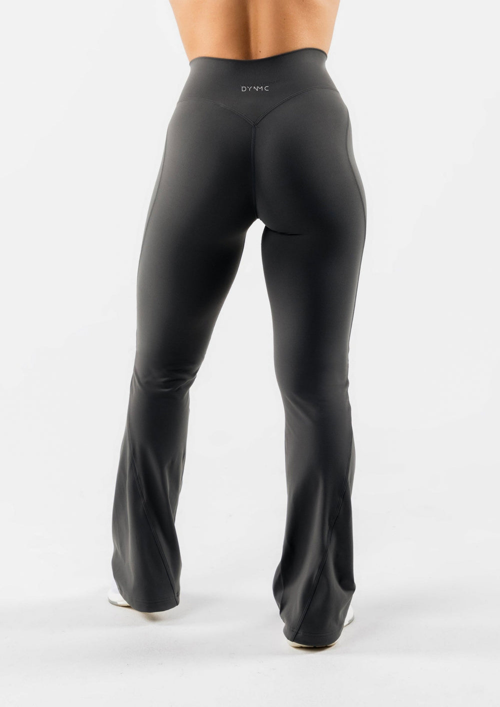 Aphrodite High waist Seamless Flared Pant in Dark Grey