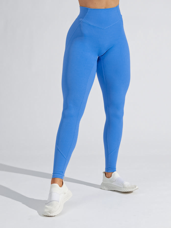 Gaia high waist Seamless Leggings in Blue