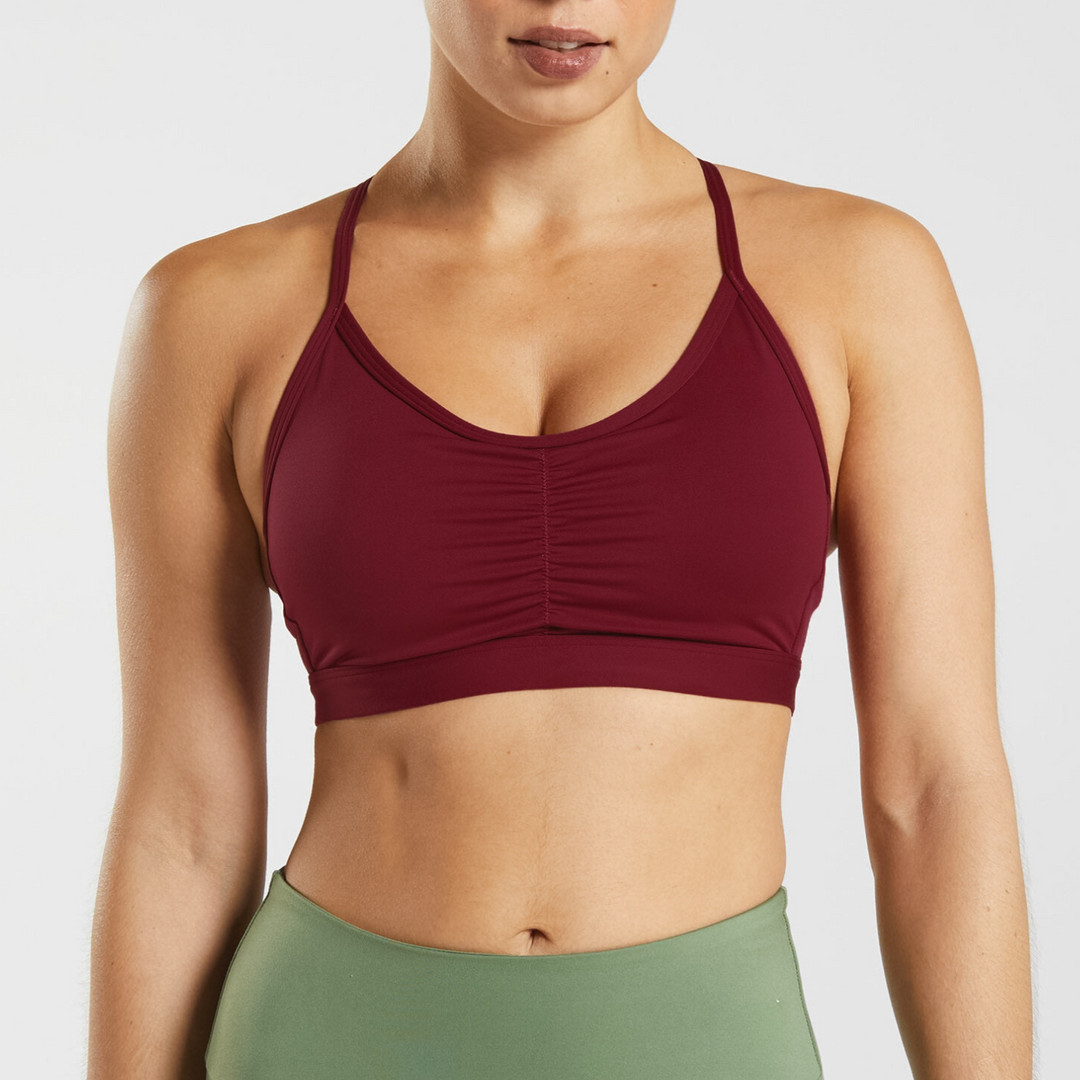 Elektra Sports Bra in Maroon